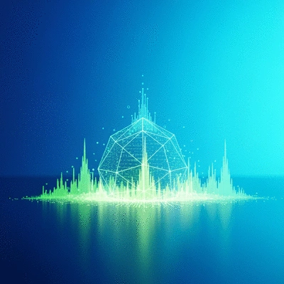 Modern depiction of digital currency and blockchain technology, representing flexibility and future trends, no text, no words, no typography, 8K